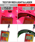 Kick Your Tanning Routine Up A Notch With These Broad Spectrum Laser Safety Glasses Featuring Green Lenses To Shield Your Peepers From Uv And Infrared Beams Ansi Certified, showing effectiveness against red light.