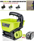 Cordless Salt And Seed Spreader For Ryobi 18V Battery, Handheld Grass Seed And Fertilizer Spreader, tool-only design.