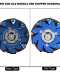 Comparison of new and old models of 4 Inch Mecanum Wheel Right Aluminum With TPU Rubber Rollers For Omni Directional Robot Mobility.