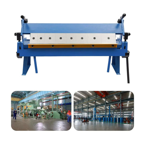 Heavy Duty 24 Inch Pan And Box Sheet Metal Brake With Removable Fingers for precise bends in a metalworking facility