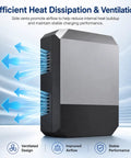 Tough as Nails EV Charger Enclosure Outdoor Pedestal with side vents for heat dissipation and stable charging performance.