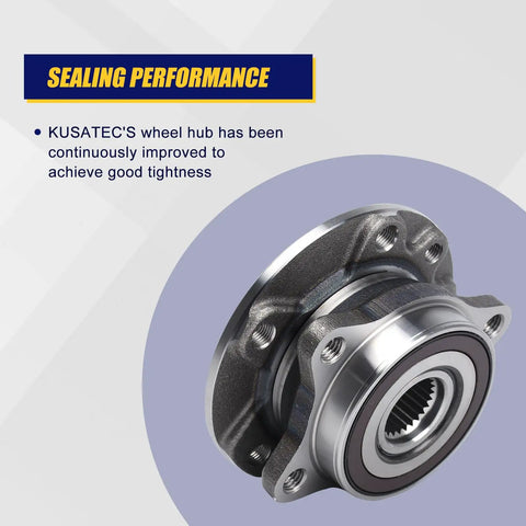 Straight Up Beefy Front Wheel Bearing And Hub Assembly Part 513348 showing the sealed design for 2015-2017 Chrysler 200 and 2013-2016 Dodge Dart.