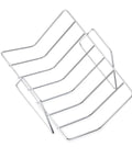 V shape wire rack for Heavy Gauge Stainless Steel Rectangular Roasting Pan With V Shape Rack, 16 inch for turkey roasting.