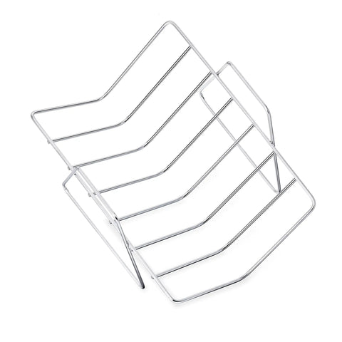 V shape wire rack for Heavy Gauge Stainless Steel Rectangular Roasting Pan With V Shape Rack, 16 inch for turkey roasting.