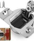 8 Pack Cabinet Hinges Replacement For Compact 31 And 33 Self Closing 110 Degree And 120 Degree Screw On With Wood Screws Included Mounting Plate Not Included Direct Replacement For Older Compact 31 Hinges Requires Re drilling Of Wood Screw Holes, 110° hinge with screws