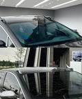 Badass Universal Dragon Horn Car Roof Decal Set For Your Ride Customization Easy Install displayed on a sleek vehicle roof.