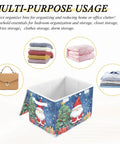 Heavy Duty Collapsible Linen Storage Cubes With Flip Top Lid And Sturdy Rope Handles Super Roomy Closet Organizers for organizing linens.