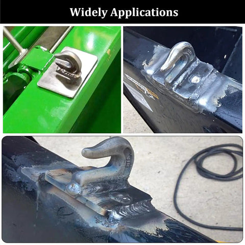 Three Eighths Inch Weld On Grab Hooks Four Pack Heavy Duty Clevis Hooks G70 Tractor Bucket Hooks for Car and Trucks