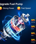 Illustration of Fuel Pump Assembly With Level Sensor And Sending Unit Compatible With 1997 1998 1999 2000 Chevy S10 GMC Sonoma Isuzu Hombre 2.2L L4 Replaces E3943M Easy Install And Plug In Replacement showing enhanced power and efficiency features.