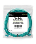 LC To LC Fiber Patch Cable OM3 Multmode Duplex 5 Meters in packaging with UPC polish, ready for server racks and data centers.