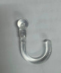 Super Strong Suction Cup Hooks For Bathroom Wall 10 Pack transparent resin hook for easy installation on smooth surfaces.