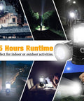 Collapsible Portable LED Camping Lantern 4 Pack, Waterproof Solar USB Rechargeable, 25 hours runtime indoor outdoor use