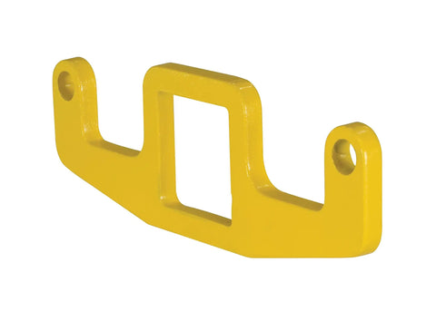 Built Like A Tank Double Sling Rack Hook For Industrial Storage With Bright Yellow Finish, robust and durable steel construction.