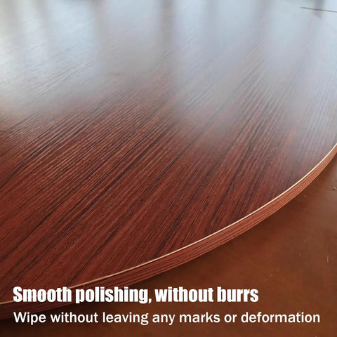 Solid Oak Lazy Susan Turntable 35 Inch Round Serving Tray For Kitchen Counter smooth polished surface without burrs