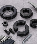 Heavy Duty Double Split Shaft Collars For 1-3/16 Inch Shafts Built Like A Tank Rock Solid two-piece design and accessories.