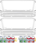 Refrigerator Door Bin Replacement Part 2 Pack For Side By Side Fridges Fits Various Frigidaire LG Models, clear, 15.38x6.69x5 in.