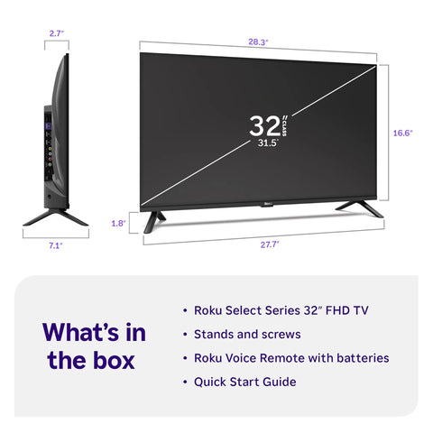 Sleek 32 Inch Full H d Smart Television Packing Hella Crisp Picture Quality And Dead Smooth Streaming tailored for easy setup and viewing.