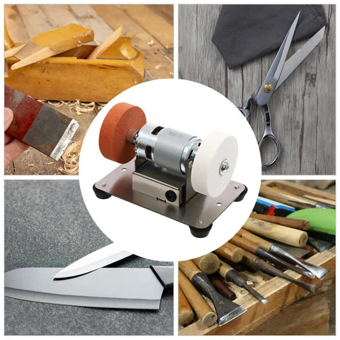 Badass 96W Mini Belt Sander And Bench Grinder With Variable Speed Control For Metal Work And Knife Sharpening Compact Desktop Tool For Hobbyists And Weekend Warriors, showcasing various tools.