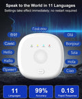Wireless Home Security System With WiFi App Alerts Alexa Compatible showing multilingual interface