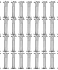 Heavy Duty M6 Steel Binding Screws Rock Solid Design With Slick Silver Finish Quick Install Cabinet Panel Connectors For Furniture Repairs Solid Pack Of One Hundred Pieces Knockout Quality arranged neatly in rows.