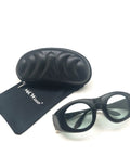 Laser Safety Glasses 980 To 2500Nm Absorption Block Glare And Sparks Crafted For Clinics And Labs with protective case and pouch.