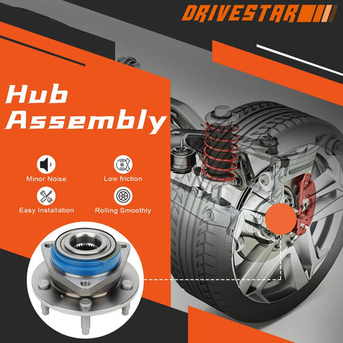 Front Wheel Hub And Bearing Assembly For Chevy Impala Monte Carlo Buick Century Regal LaCrosse Pontiac Grand Prix Aztek Fwd AWD with blue seal.