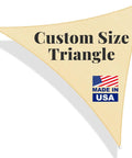 Light Grey Triangle Shade Sail 10x10x10 For Backyard Patio Pergola Garden Deck, Breathable UV Blocking Canopy, 185Gsm HDPE Fabric With Stainless Steel D Rings, Quick Setup, Custom Size Available
