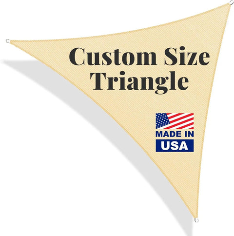 Triangle Shade Sail 14 Foot By 14 Foot By 14 Foot Dark Grey Outdoor Canopy Breathable UV Blocking Shade for Backyard Patio Pergola Garden Deck