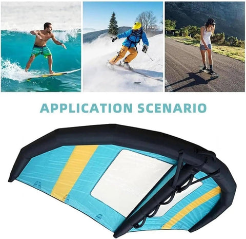 Lightweight Inflatable Surf Wing For Windsurfing And Wing Foiling, Handheld Wing With Clear Window For Enhanced Visibility, Totally Great For Surfing, Water Play, And Hydrofoil Sessions