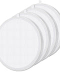 4 Pack Nail Dust Collector Filters Reusable Replacement Filters For Nail Machines No Spillin For Salon And Home Use, white PET material
