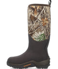 Men's Woody Max Rubber Insulated Work Boots Realtree Edge Camo Waterproof Hunting Footwear for Severe Wet and Extreme Cold Conditions - Side View