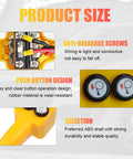 Beefed Up Winch Controller With Push Button Remote For 1500 To 5000 Lbs Rugged Jobs 12V Electric Wired Capstan Handheld Controller Easy Replacement For Off Road Towing Accessories, yellow ABS shell close-up