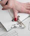 Hand installing Durable 6 Set Stainless Steel Spring Loaded Toggle Lock Clasp Buckle Latch Heavy Duty Securing Hardware.