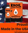 Penetrant Penephite With Graphite High Temperature Lubricant Spray For Seized Parts And Machinery Rust Penetrant Oil 13 Oz, USA flag background
