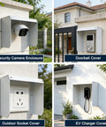 Keep Your Daily Driver Dry With This Tough Weatherproof EV Charger Cover For Outdoor Wall Mounts Featuring A Snappy Magnetic Flip Door And Heavy Duty Storm Guard.
