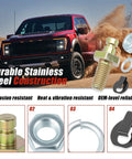 20-37 Carburetor Throttle Cable Stud Kit Universal 7/32 Inch Studs For 4150 4160 Series Carburetors 2 Pack Ready To Roll Ideal For Transmission Kickdown Cables And Detent Alignment Durable Metal Construction, stainless steel stud with nut and clip