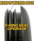 O-ring seal upgrade showcasing the tight sealing design in 2 Kits Heavy Duty Caster Cup And Cone Bearings Compatible With JD8253 JD8935 AP24780 Upgrade Set.