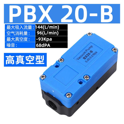 Multi Stage Vacuum Generator With Pneumatic High Flow And High Suction For Heavy Duty Industrial Work Model BX20 B Efficient Vacuum Pump System With Mufflers