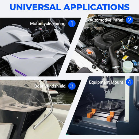 M8 Rubber Grommet Kit With Steel Core, Ten Piece Reinforced Bushing Set For Bike Fairings, Marine Glass, Auto Panels, And Heavy Duty Vibration Damping To Keep Your Rig Tight And Dang Solid Anywhere You Roll in motorcycle fairing, automotive panel, boat windshield, and equipment mount.