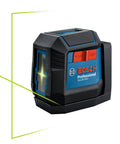 Rechargeable Self Leveling Cross Line Laser With Dual Power Options AA Batteries Or Li Ion Pack IP55 Rugged Jobsite Ready Bright Fine Line Projection For Precise Layouts Quick Setup And Durable Build, Bosch green line laser