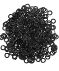 500pc Wave Washer Set for Electrical and Automotive Use, Compression Spring Washers with Smooth Surface to Reduce Friction and Prevent Loosening, Assorted Sizes for Tight Axial Load and Easy Installation, black spring steel washers