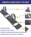 Top Tier Dual Hook Resistance Band Wall Anchor For Sick Home Gym Setups With Heavy Duty Wood Screws Included and Versatile Modular Mount.