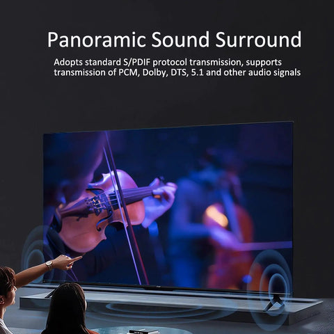 Sleek Ultra Thin Digital Optical Audio Cable Six Feet Long Spdif Toslink Wire Bringing Crisp Three D Surround Sound for TV and soundbar.