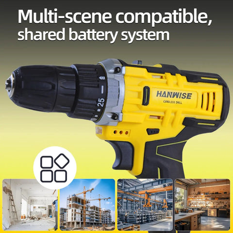 Workhorse 20V Cordless Drill Set With Brushless Motor And 3 8 Inch Keyless Chuck Brings A Knockout 27 Nm Of Torque Plus 25 Plus 1 Clutch Settings For Your Daily Grind And Shop Rigs, showcasing a close-up of the drill.