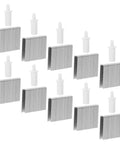 30 Piece Blind Slat Repair Kit With Spring Loaded Snap In Louver Pins, includes metal clips and white pins for window blinds.