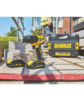 Heavy Duty 18V Cordless Hammer Drill Brushless Motor Kit With Two 3.0 Ah Lithium Ion Batteries And Compact Design on construction site.
