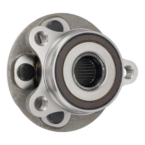 Fresh Front Wheel Hub Assembly With Wheel Bearing Replacement For Toyota Corolla 2019-2024 And Prius 2016-2022 showing steel hub design.