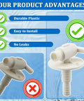 Low Point Drain Valve Replacement For RV Fresh Water Tank With Easy Release No Fuss Quick Drain For Campers And Trailers