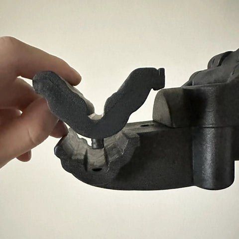 Replacement Jaw Covers For Bike Repair Stand YC-100S attached to clamp, black rubber for service benches YC-100BH and RT-100BH