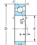 7210C P5 High Precision Angular Contact Bearing 50x90x20 ABEC-5 - Buy Bearings online - Fast US Shipping